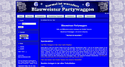 Desktop Screenshot of blauweisser-partywaggon.de
