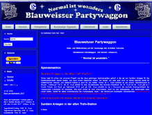 Tablet Screenshot of blauweisser-partywaggon.de